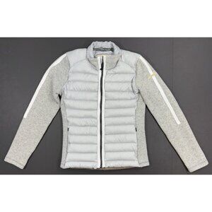 Capranea Limited Edition Midlayer Jacket Size Small 36 Wool Blend Duck Down Gray